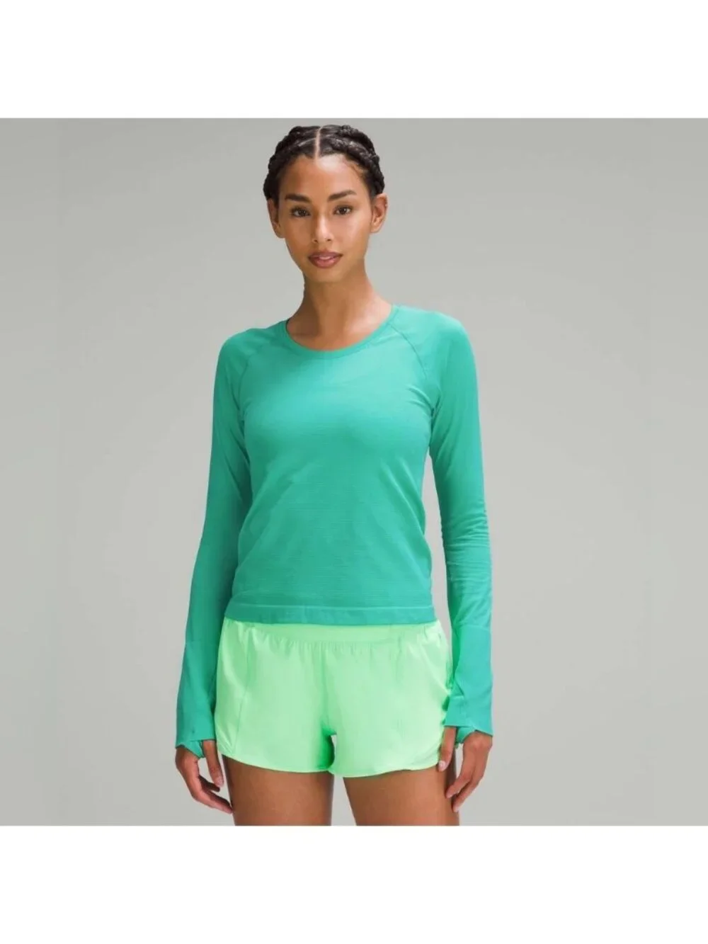 Lululemon Swiftly Tech Long-Sleeve Shirt 2.0 *Race Length Kelly Green